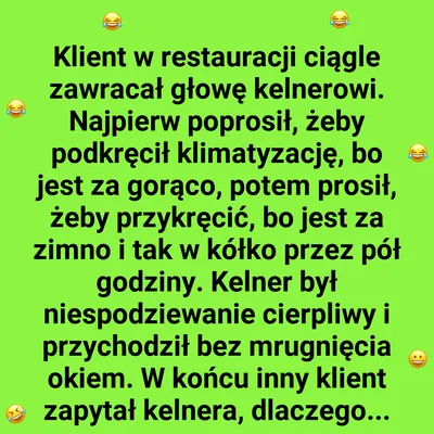 Cierpliwość kelnera