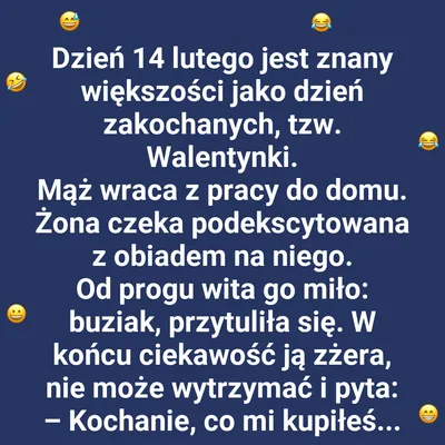 Co kupił żonie na walentynki