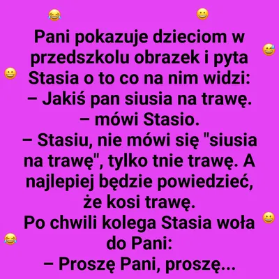 Co Stasio zobaczył na obrazku
