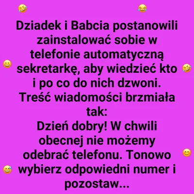 Dziadkowy menu głosowe