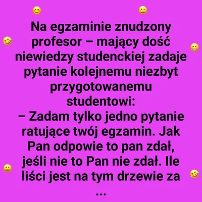 Ile liści na drzewie?
