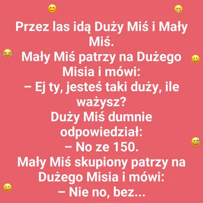 Ile waży Duży Miś?