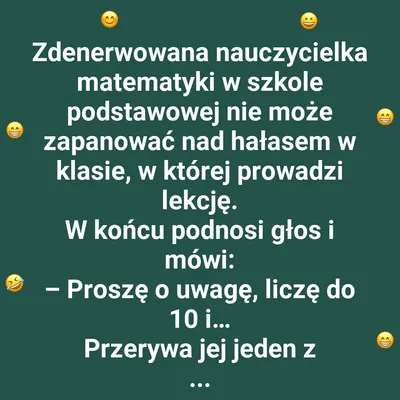 Jak uczeń zaskoczył nauczycielkę?