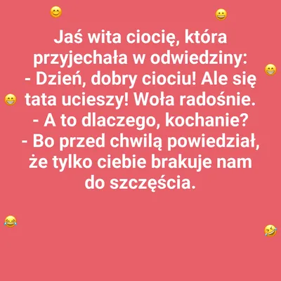 Jasiowy komplement dla cioci