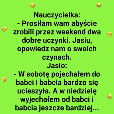 Jasiu i dwa dobre uczynki dla babci