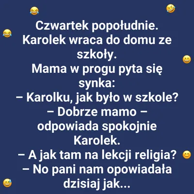 Karolek i jego wersja biblijnej opowieści
