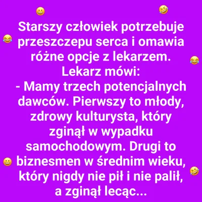 Najlepszy wybór na przeszczep