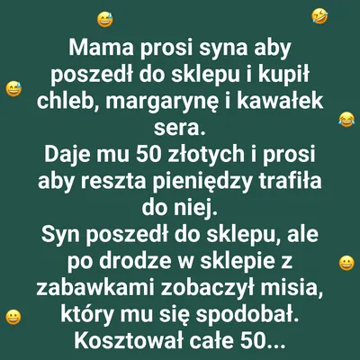 Poszedł do sklepu