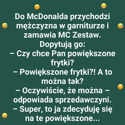Powiększone frytki