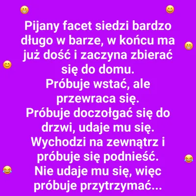 Powrót z baru, który zaskoczył żonę