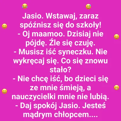 Problemy Jasia o poranku