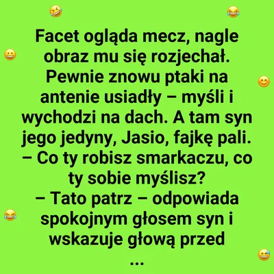 Syn na dachu, ojciec w szoku