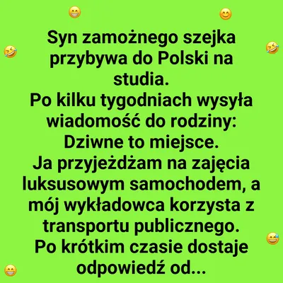 Syn szejka na studiach