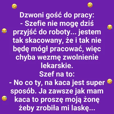 Szefowska kuracja na kaca