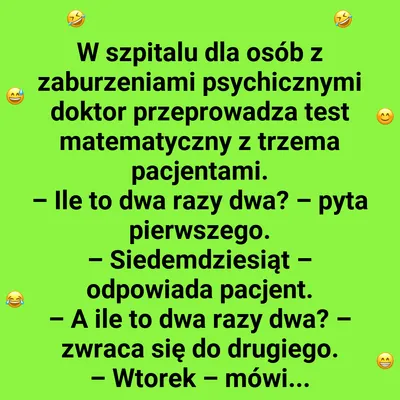 Szpitalny quiz matematyczny