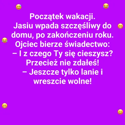 Wakacyjna radość Jasia