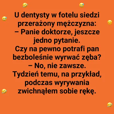 Wyrywanie zęba może być bolesne